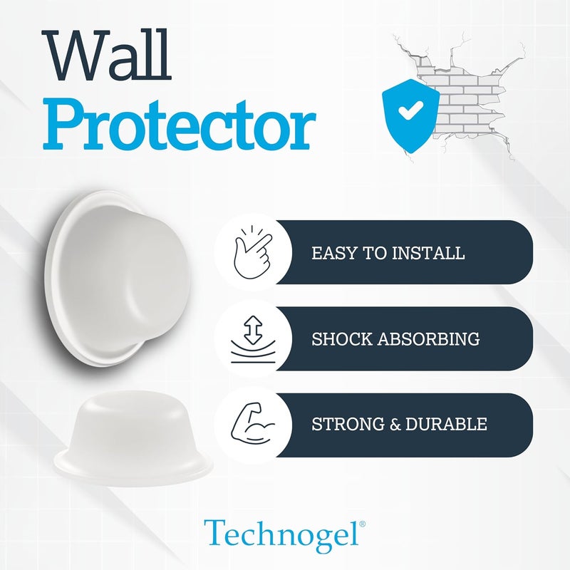 Technogel Protector, Transparent Peel-and-Stick Surface Protectors, High- Durable, Shock Absorbing, Reusable, Noise Damping, Door Bumpers (Small) - Image 4